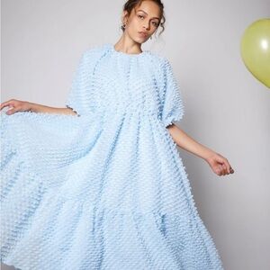 Sister Jane Blue Textured Dress